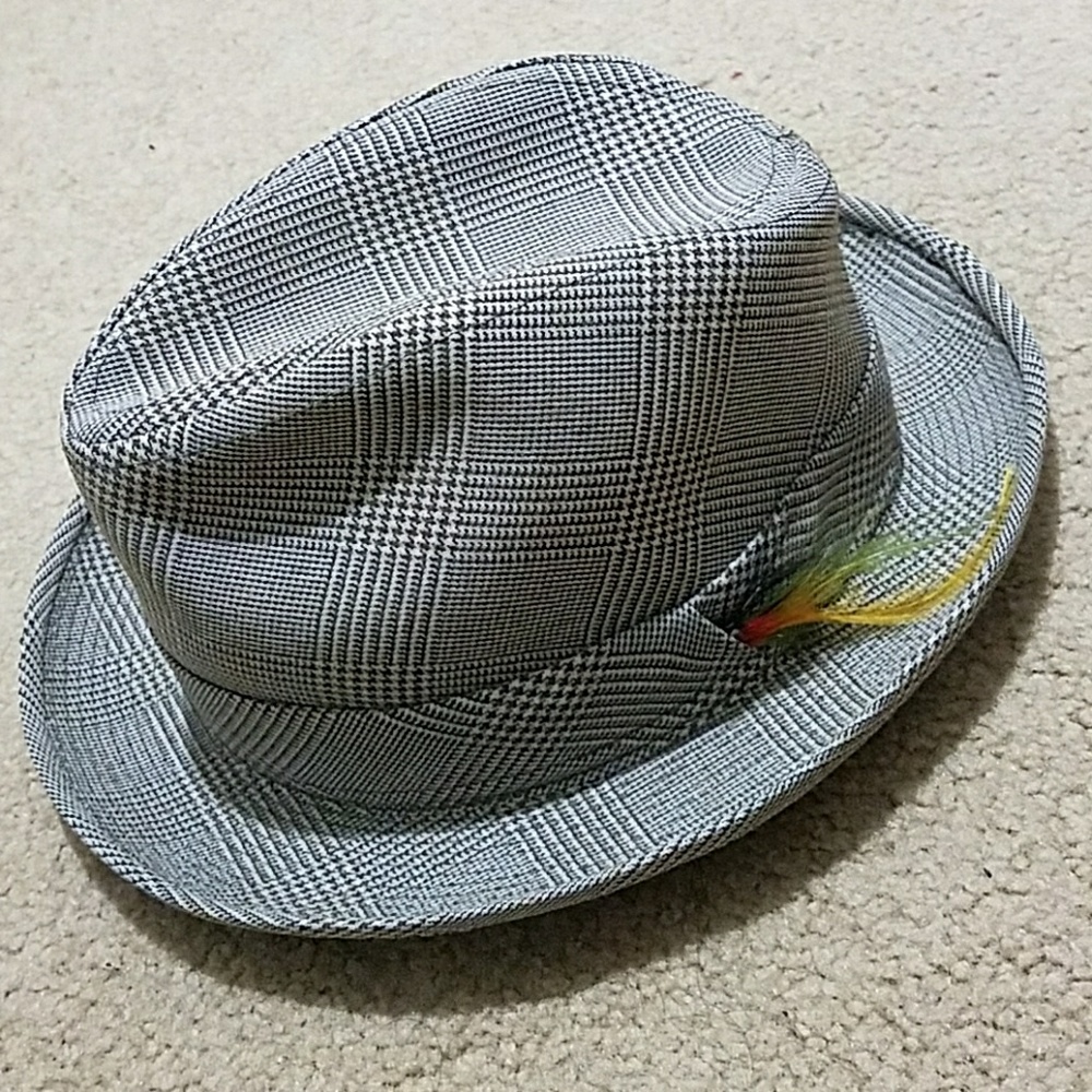 Medium Vintage Fedora with Feather